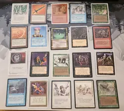 Lot 100 MTG Cards, Revised Dark Legends Antiquities, Vintage Common & Uncommon - Image 2