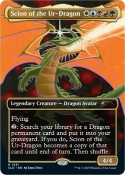 MTG English Scion of the Ur-Dragon (1531) (Rainbow Foil) NM Foil Secret Lair - Image 1