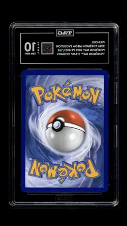 Pikachu Pokemon Day Stamp #051/162 Promo Cosmo Holo Card Gem Mint 10 💎 - Image 2