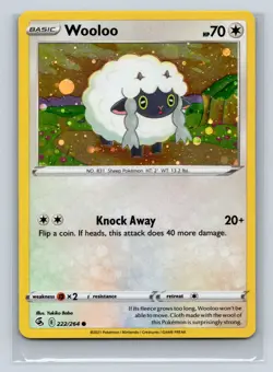 Wooloo #222/264 Cosmos Holo Miscellaneous Cards & Products Pokemon TCG NM - Image 1