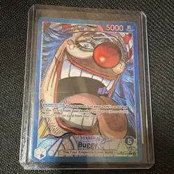 Bandai One Piece Card Game Buggy Leader Alt Art Foil OP09-042 5000 - Image 1