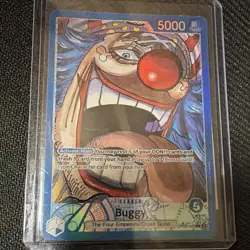Bandai One Piece Card Game Buggy Leader Alt Art Foil OP09-042 5000 - Image 2