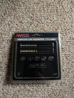 Magic The Gathering Ultra Pro MTG Black Abacus Life Counter Premium Metal - Image 1