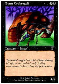 Giant Cockroach - Foil NM, English MTG 7th Edition - Image 1
