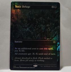 Toxic Deluge Borderless Foil Rare Sorcery Double Masters 345 - Image 1