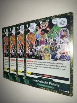 OP04-036 Donquixote Family X4 Playset PRB01 Jolly Roger One Piece Card Game - Image 3