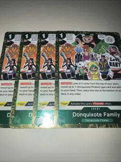 OP04-036 Donquixote Family X4 Playset PRB01 Jolly Roger One Piece Card Game - Image 4