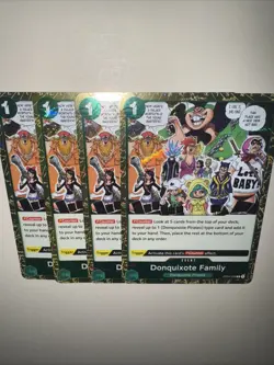 OP04-036 Donquixote Family X4 Playset PRB01 Jolly Roger One Piece Card Game - Image 5