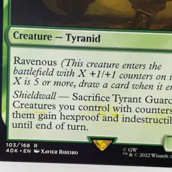 MISPRINT INK ERROR TYRANT GUARD UNIVERSES BEYOND WARHAMMER 40K NM MTG - Image 3