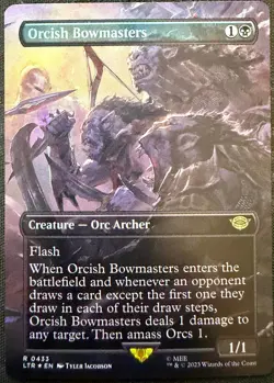 MTG: Orcish Bowmasters (#R0433) - Borderless / Foil NM - Image 1
