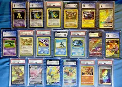 Pokemon Graded Card LOT OF 19 Slabs - CGC & PSA 10 9 Cards - LOOK 👀 - Image 1