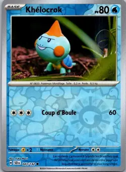 Carte Pokemon Khelocrok 043/142 Reverse - 2024 - Image 1