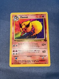 Pokemon TCG Flareon 19/64 Jungle Vintage Rare - Image 2