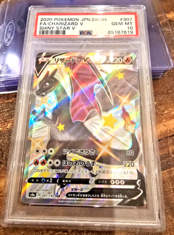 Pokemon TCG Charizard V SSR 307/190 PSA 10 Japanese Shiny Star V s4a 2020 307 - Image 1