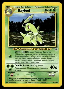 Bayleef 29/111 Uncommon Neo Genesis Pokemon Near Mint - Image 1