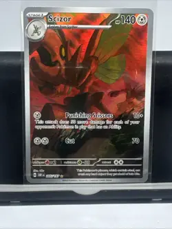 Pokemon Scizor SV03: Obsidian Flames 205/197 Rare Holo Stage 1 140 HP 70 Attack - Image 1