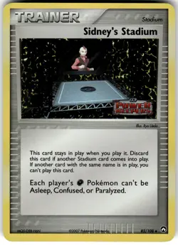 Sidney's Stadium Holo 82/108 Power Keepers Pokemon VLP Fast Ship - Image 1