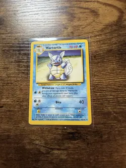 Wartortle NM 42/102 Uncommon Base Set Pokemon 1999 WOTC - Image 1