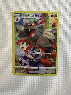 Pokemon Hisuian Arcanine TG08/TG30 Lost Origin Ultra Rare Holo 130 HP - Image 1