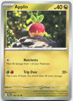 Applin 138/191 Common Surging Sparks Pokemon Lightly Played - Image 1