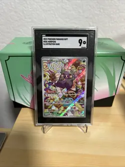 Pokemon TCG Morpeko 206/182 SV04: Paradox Rift Holo Illustration Rare SGC 9 - Image 1