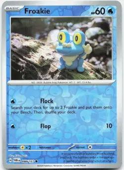 Froakie 056/167 Common Twilight Masquerade Pokemon Reverse Holo Lightly Played - Image 1