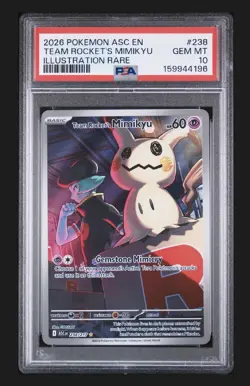 2026 POKEMON ASC EN-ASCENDED HEROES #238 TEAM ROCKET'S MIMIKYU PSA 10 - Image 1