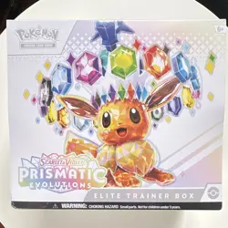 Pokemon TCG Scarlet & Violet Prismatic Evolutions Elite Trainer Box Eevee Promo - Image 1