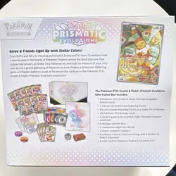 Pokemon TCG Scarlet & Violet Prismatic Evolutions Elite Trainer Box Eevee Promo - Image 2