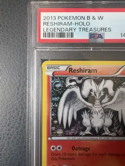 POKEMON RESHIRAM 28/113 (LTR 28) PSA 8 LEGENDARY TREASURE HOLO ENGLISCH GRADED - Image 3