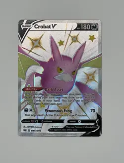 Pokemon TCG Crobat V SWSH098 SWSH Sword & Shield Promo Holo ENG 180 HP - Image 2