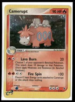 2003 EX Ruby & Sapphire Set Pokemon Card 004 Camerupt HP - Image 1