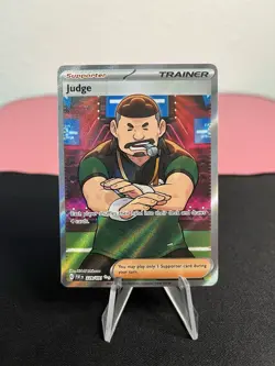 Judge 228/091 Pokemon SV: Paldean Fates Ultra Rare Full Art Holo - NM - Image 1