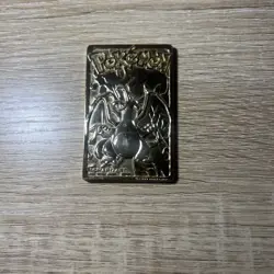 POKEMON Charizard 23K Gold Plated Card Burger King Limited Edition 1999 - Image 1
