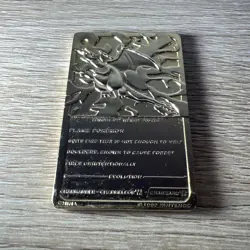 POKEMON Charizard 23K Gold Plated Card Burger King Limited Edition 1999 - Image 5