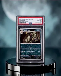 2025 POKEMON PRE EN-PRISMATIC EVOLUTIONS REVERSE HOLO #059 UMBREON PSA 10 - Image 1