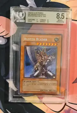 BGS Graded 8.5 Buster Blader BPT-008 YuGiOh 2003 Collector's Tin - Image 1