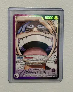 Bandai One Piece Monkey D. Luffy OP09-061 Leader Alt Art Foil Emperors - Image 1