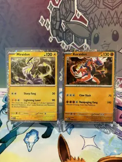 Miraidon 003/015 & Koraidon 008/015 McDonald's Promos 2024 Holo Pokemon Card NM - Image 1