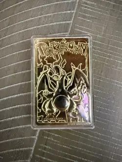 Charizard #06 23k Gold Plated Card Burger King Promo Pokemon Nintendo 1999 - Image 1