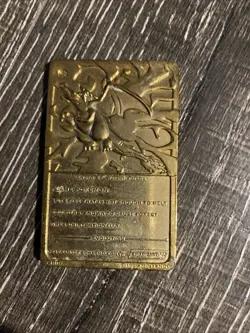 1999 Burger King Pokemon Charizard Nintendo 23K Gold Plated Trading Card - Image 2