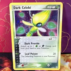 Dark Celebi 4/101 Hidden Legends Holo Rare Vintage Pokemon Card - Image 1