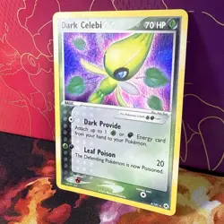 Dark Celebi 4/101 Hidden Legends Holo Rare Vintage Pokemon Card - Image 2