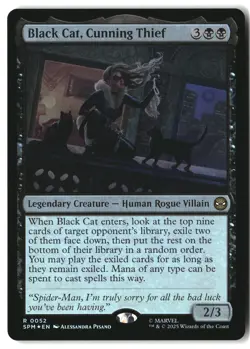 SPM Black Cat, Cunning Thief 52 Foil R NM - Image 1