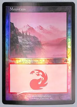 Mountain - Retro Frame - Foil - 408 - Dominaria Remastered (DMR) MTG - Image 1
