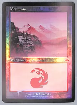 Mountain - Retro Frame - Foil - 408 - Dominaria Remastered (DMR) MTG - Image 3