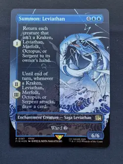 Summon: Leviathan (Borderless) Foil R 0361 Magic The Gathering Final Fantasy - Image 1