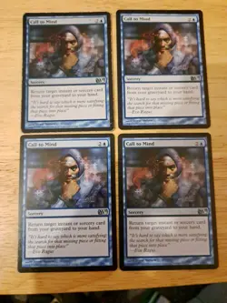 MTG - 4x Call to Mind - Core Set 2011 - Image 1