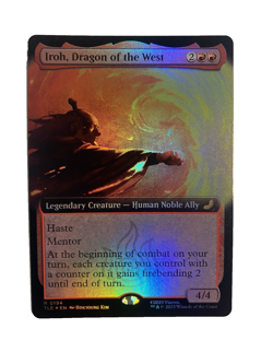 Mtg Avatar The Last Airbender Iroh Dragon of the West R 0194 Extended Art Foil - Image 1