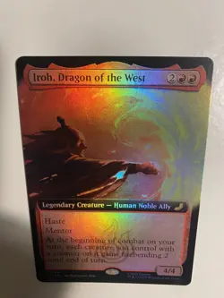 Mtg Avatar The Last Airbender Iroh Dragon of the West R 0194 Extended Art Foil - Image 4